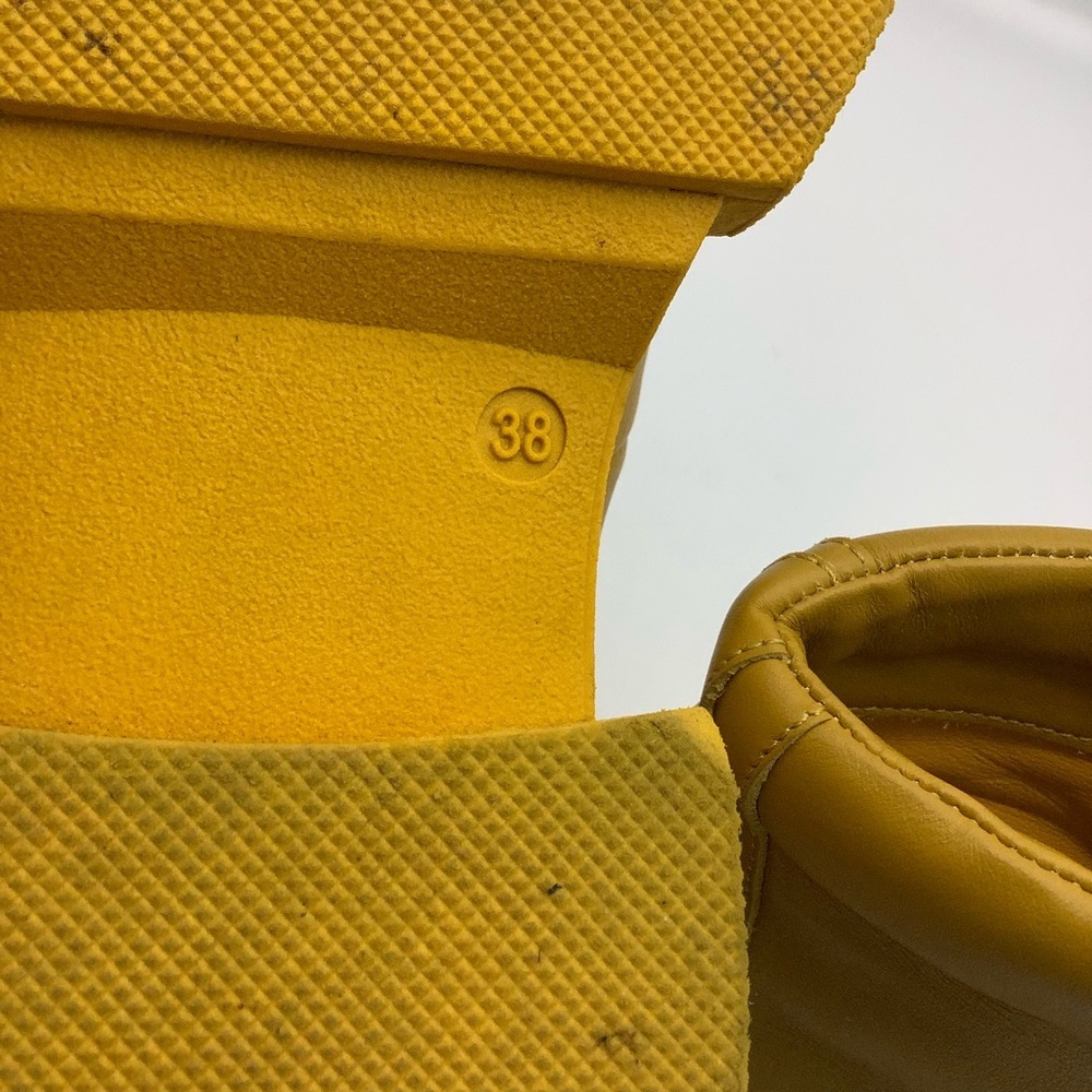 NY 77 DESIGN Maze Yellow Leather Lace Up Boot - Picture 7 of 11